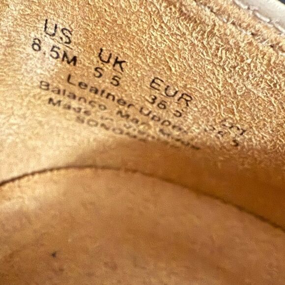 Naturalizer Leather Women’s Oxford Shoes Size 8.5 Ivory Color - Picture 10 of 11